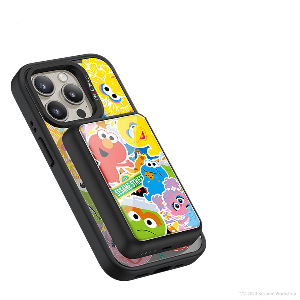 Casebang MP12 Battery Pack Q Sesame Street Serisi Kablosuz Taşınabilir Powerbank 6000mAh - 2