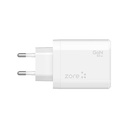 Zore Always-01 GaN Tech Type-C PD4.0 USB-A QC3.0 Hızlı Şarj Özellikli Seyahat Şarj Başlığı 65W - 1