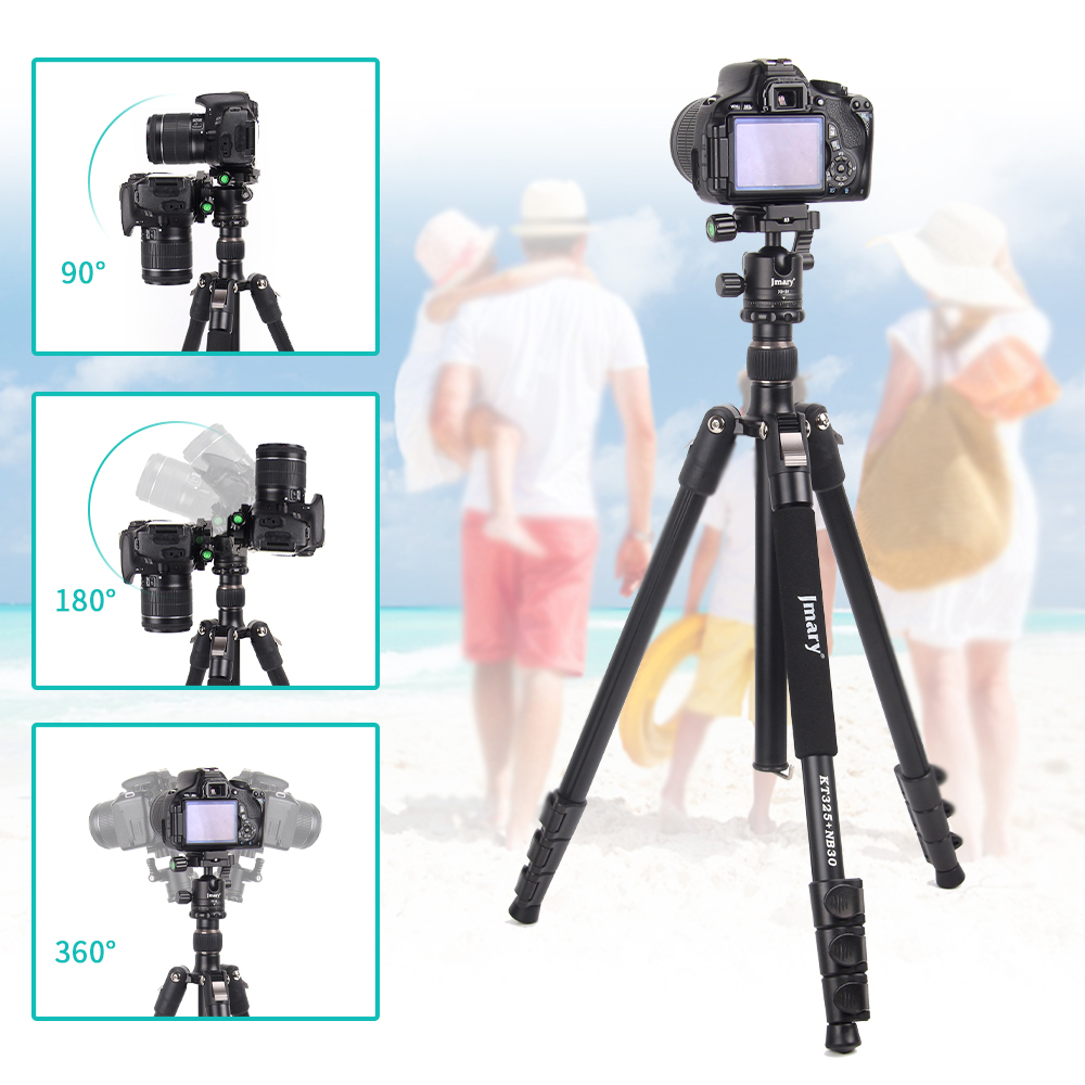 Jmary KT3255NB30 3 Kademeli 164.5cm Fonksiyonel Ayrılabilir Monopod Tasarım Başlıklı Tripod - 7