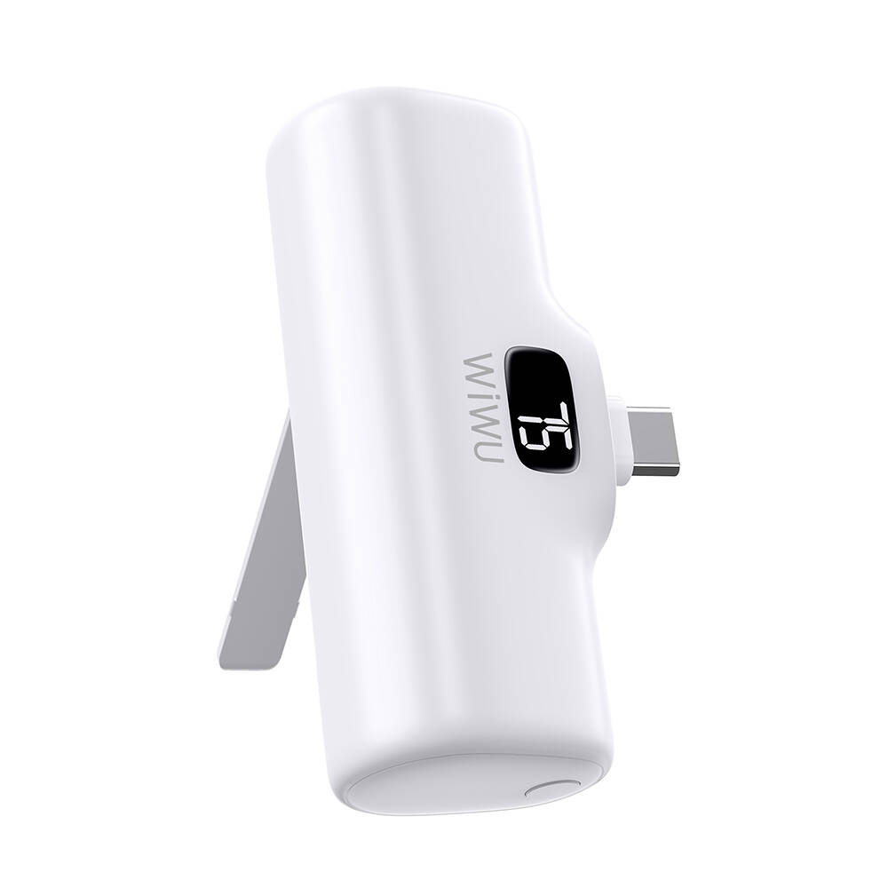 Wiwu Wi-P017 Capsule Serisi 2in1 Mini Taşınabilir Standlı Type-C Powerbank 5000mAh - 2