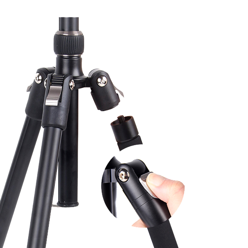 Jmary KT3255NB30 3 Kademeli 164.5cm Fonksiyonel Ayrılabilir Monopod Tasarım Başlıklı Tripod - 8