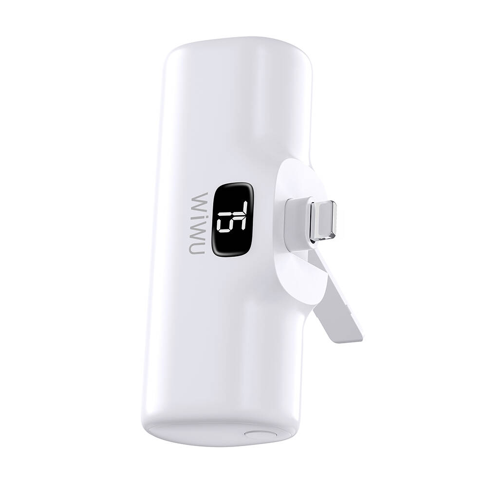 Wiwu Wi-P017 Capsule Serisi 2in1 Mini Taşınabilir Standlı Lightning Powerbank 5000mAh - 4