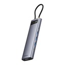 Baseus StarJoy Metal Glam Serisi 11in1-USB-C to HDMI, VGA, 3x USB 3.0, USB 2.0, USB-C PD, RJ45, SD/TF Kart Okuyucu & 3,5mm Ses Çıkışı
