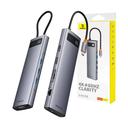 Baseus StarJoy Metal Glam Serisi 11in1-USB-C to HDMI, VGA, 3x USB 3.0, USB 2.0, USB-C PD, RJ45, SD/TF Kart Okuyucu & 3,5mm Ses Çıkışı