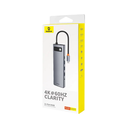 Baseus StarJoy Metal Glam Serisi 11in1-USB-C to HDMI, VGA, 3x USB 3.0, USB 2.0, USB-C PD, RJ45, SD/TF Kart Okuyucu & 3,5mm Ses Çıkışı