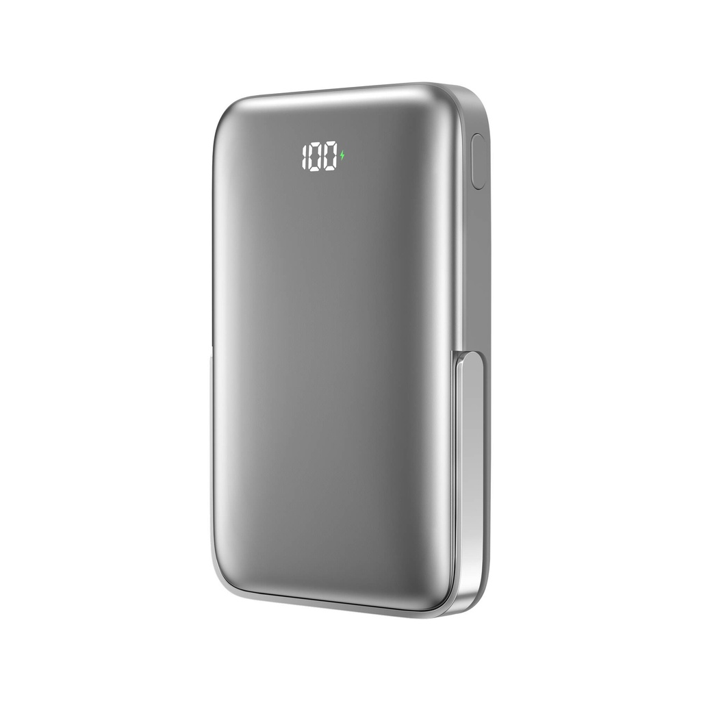 Wiwu Wi-P018 Elite Serisi Led Ekranlı M-safe Powerbank Wireless 15W 10000mAh - 5