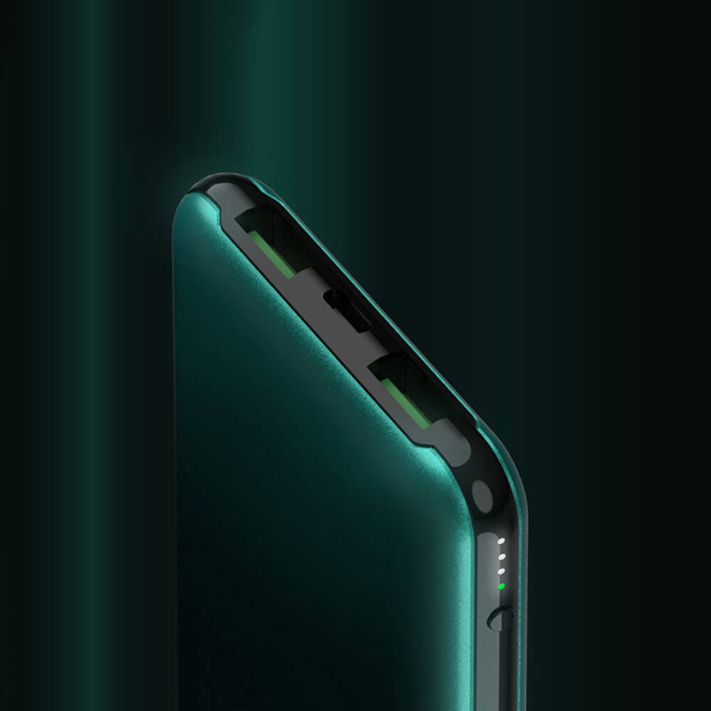 Recci RPB-P05 Greeny Serisi LED Işık Göstergeli Hızlı Şarj Özellikli Taşınabilir Powerbank 22.5W 10000mAh - 3