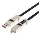 Wiwu Wi-C039 Titan Serisi 4in1 A+C to C+L LED Dijital Göstergeli Şarj ve Data Kablosu 15cm - 1