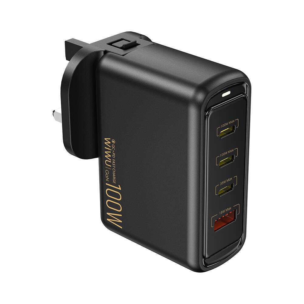 Wiwu Wi-U022W Warrior Serisi GaN Teknolojili 100W QC+PD Universal Hızlı Şarj Başlığı - 2