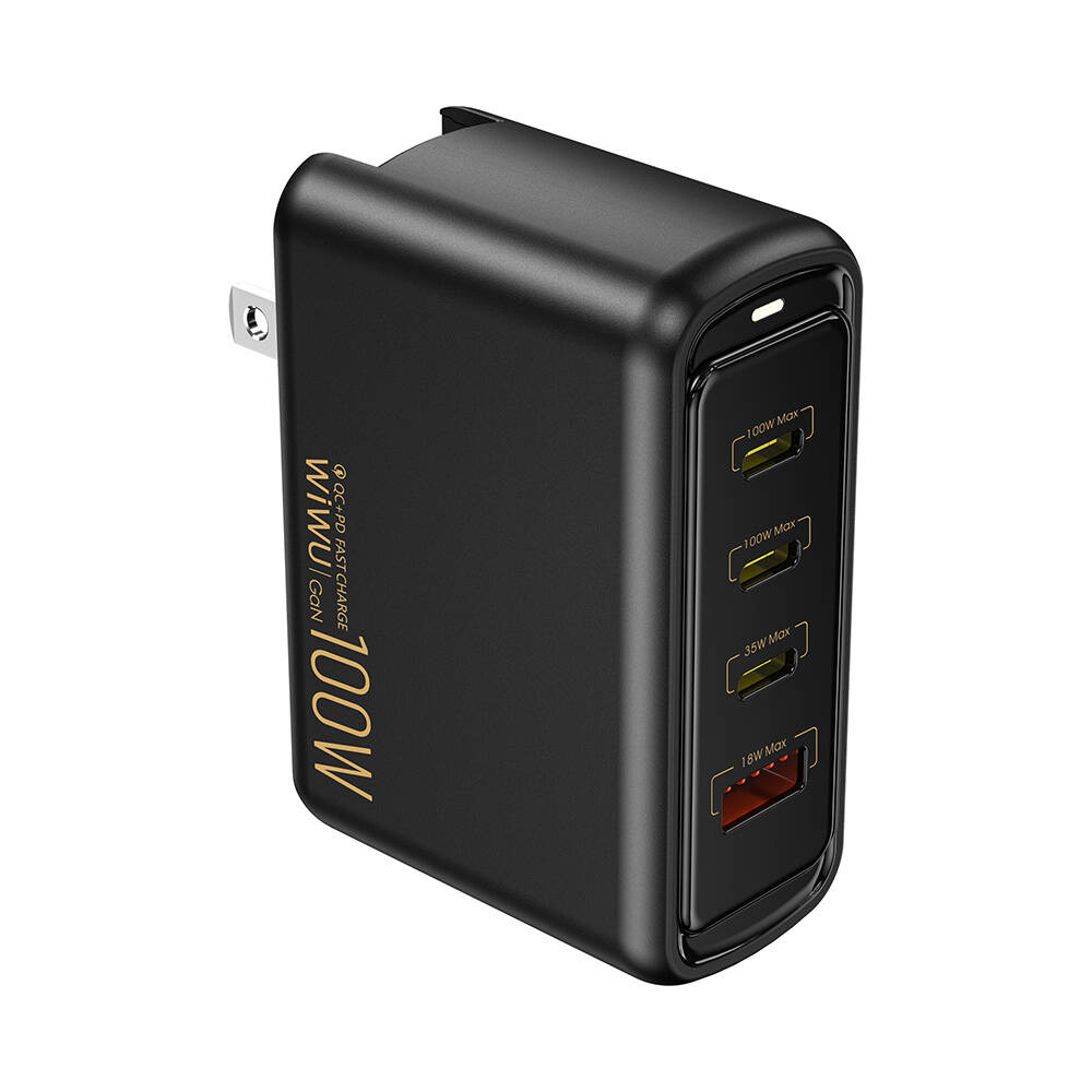 Wiwu Wi-U022W Warrior Serisi GaN Teknolojili 100W QC+PD Universal Hızlı Şarj Başlığı - 4