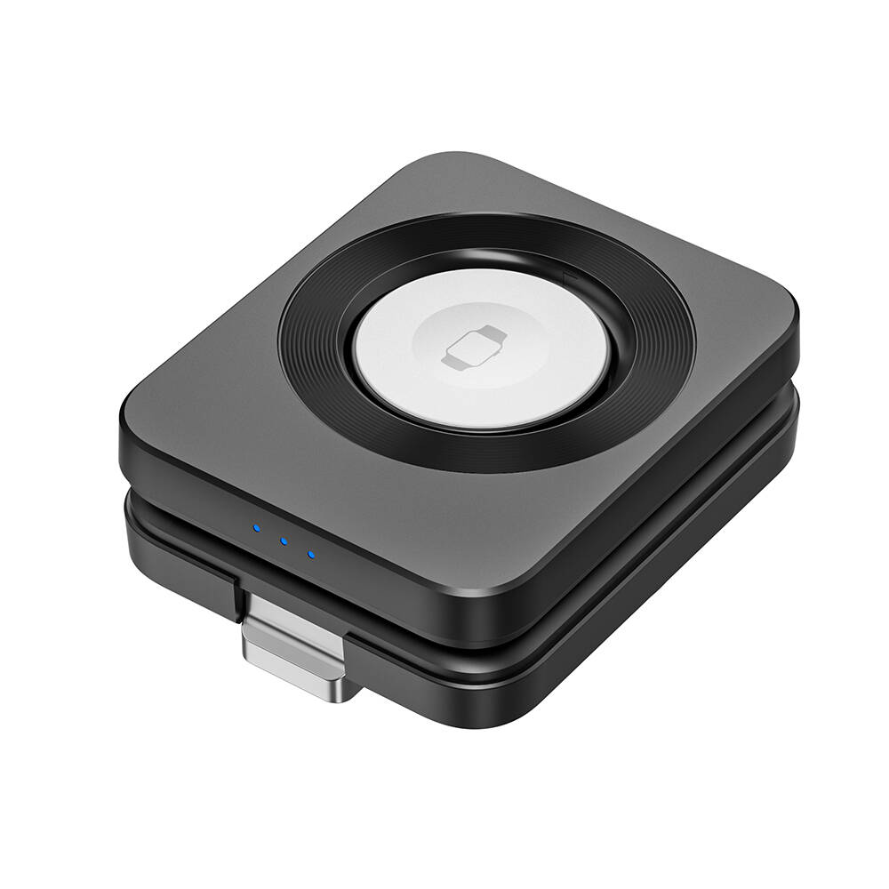 Wiwu Wi-W028 Qi2 Şarj Teknolojili Katlanabilir LED Işık Göstergeli 3in1 Kablosuz Şarj Standı - 3