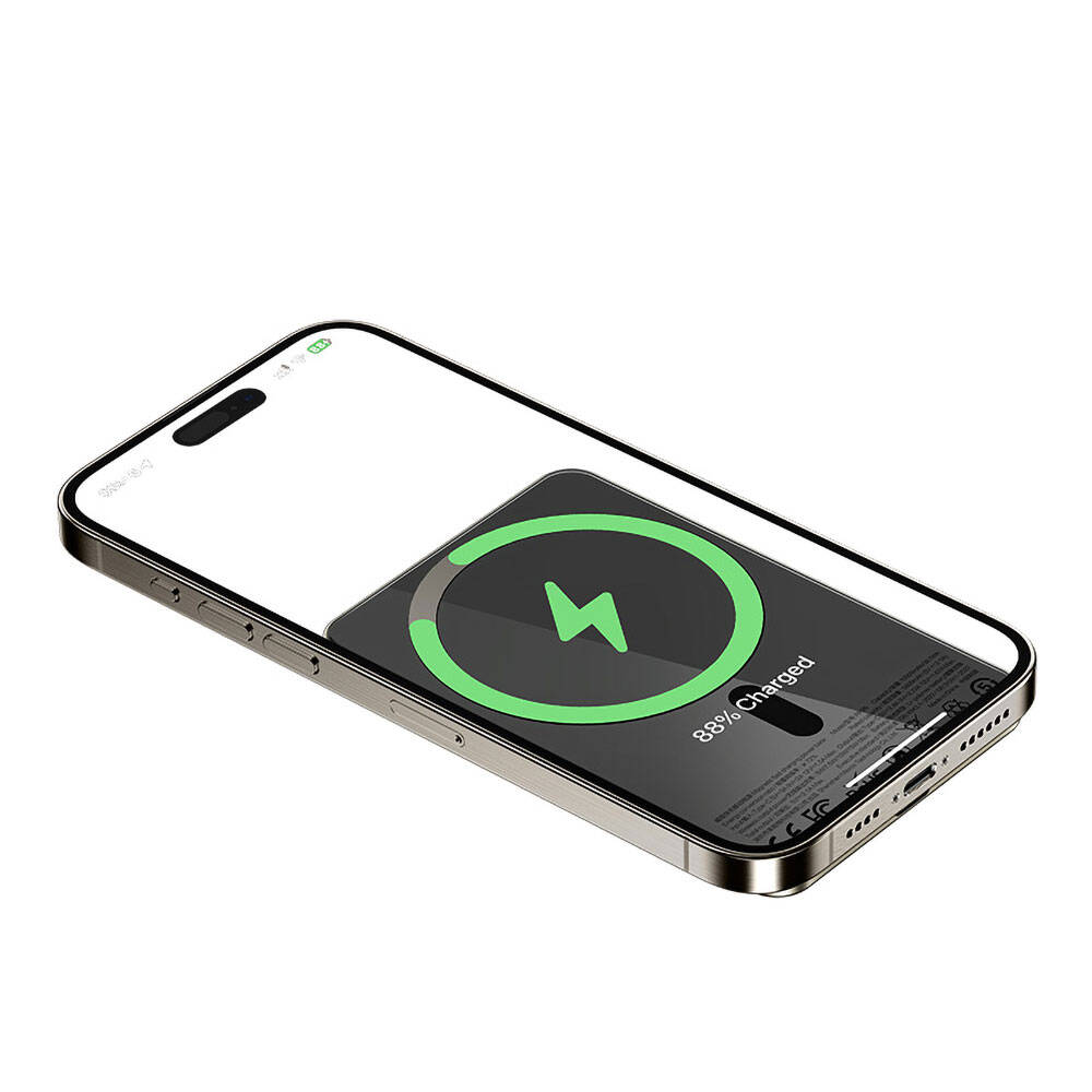 Recci RP25 PD 20W Ultra İnce Hızlı Şarj Özellikli Wireless Powerbank 15W 5000mAh - 2