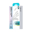 Benks D46 Type-C to Type-C & Type-C & Lightning PD3.0 Örgülü Şarj ve Data Kablosu 100W 1.2 Metre - 4
