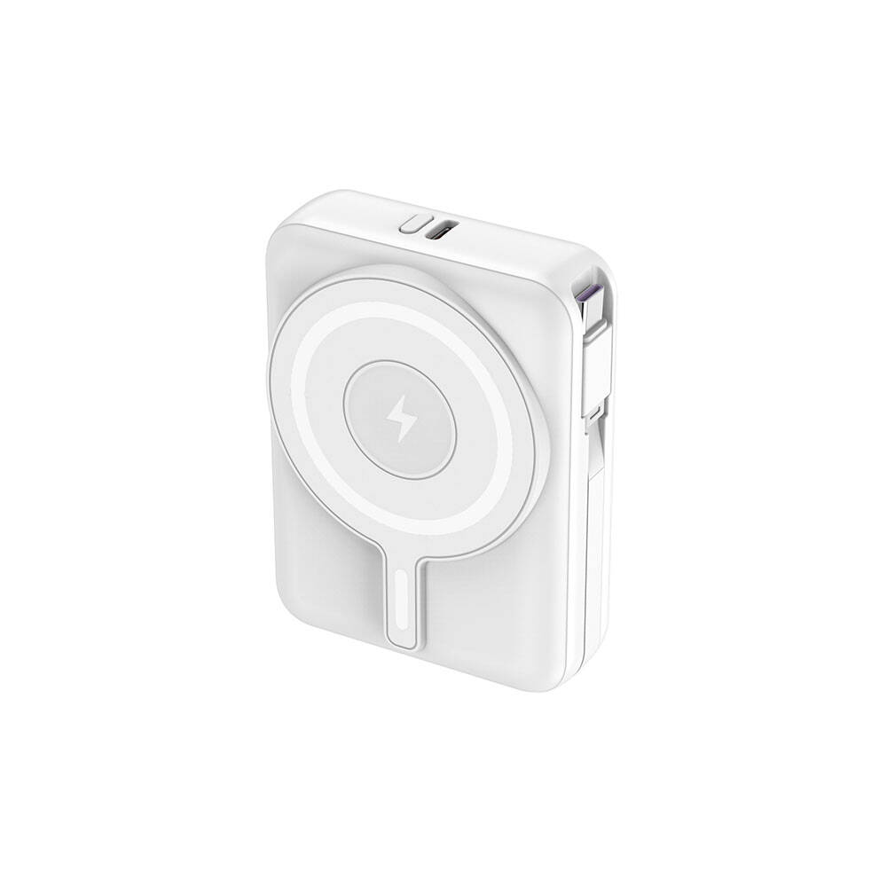 Lapas LP-PW002 Dijital LED Göstergeli Type-C & Lightning Kablosuz Taşınabilir Powerbank 10.000mAh - 5