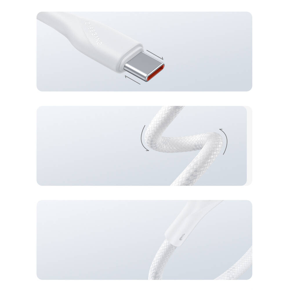 Casebang Type-C To Type-C Hızlı Şarj Özellikli Örgülü 60W PD Kablo 2m - 4