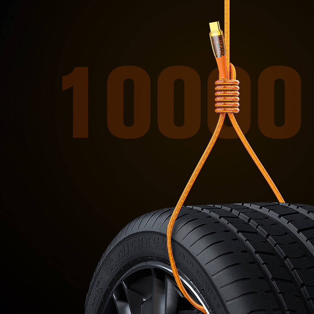 Recci RTC-P19CC Amber Serisi Type-C to Type-C PD 100W Şeffaf Tasarım Şarj ve Data Kablosu 1.5M - 9