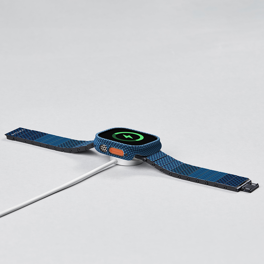 Apple Watch Ultra 49mm Uyumlu 600D Aramid Fiber Classic Serisi Kasa Koruyucu Pitaka Air Case - 5