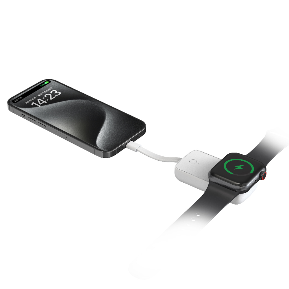 Wiwu Wi-M22 Ark Serisi 2in1 Akıllı Saat Mini Wireless Powerbank 2000mAh 2W - 9