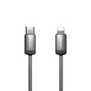 Lenyes LC527 Spiral Magnetik Örgülü Tasarım Type-C to Lightning Hızlı Şarj Özellikli Data ve Şarj Kablosu 27W 1M - 1
