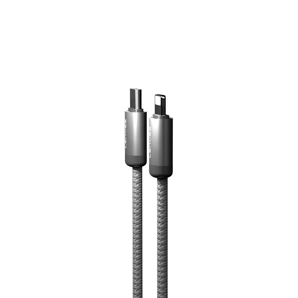 Lenyes LC527 Spiral Magnetik Örgülü Tasarım Type-C to Lightning Hızlı Şarj Özellikli Data ve Şarj Kablosu 27W 1M - 5