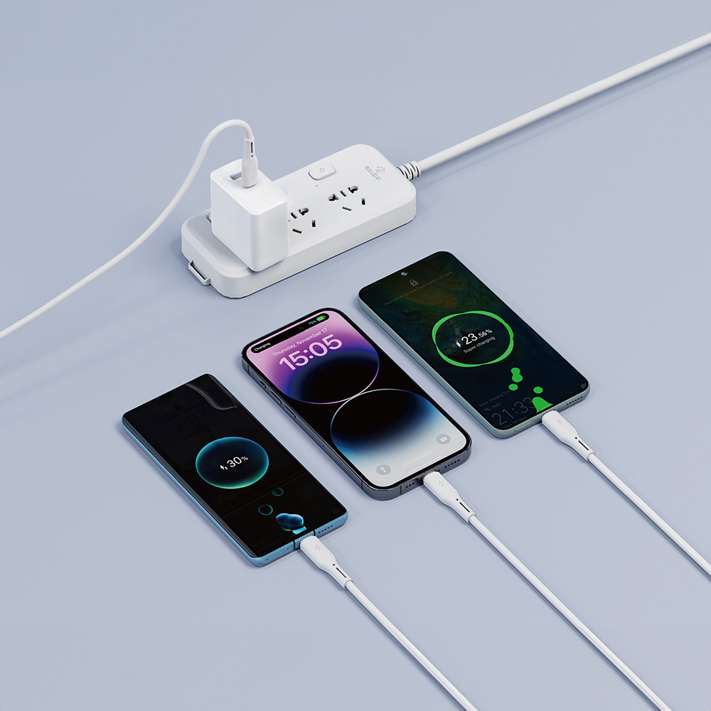 Wiwu Wi-C046E Starlink Serisi 3in1 USB-C to Lightning – Type-C – Micro Şarj ve Data Kablosu 60W 1.2M - 2