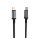 Lenyes LC528 Type-C to Type-C Hızlı Şarj Özellikli Örgülü Data ve Şarj Kablosu 60W 1M - 1