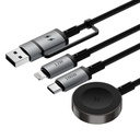 Wiwu Wi-C050 Legend Serisi 3in1 USB-A + Type-C to Lightning – Type-C – Akıllı Saat Şarj Kablosu 100W 1.2M - 1