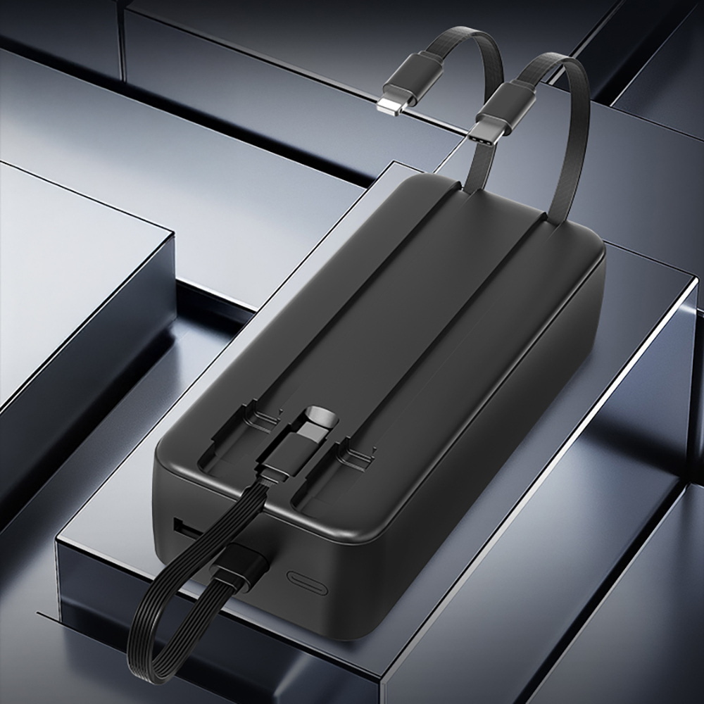 Lenyes PX355D Dijital LED Ekranlı Type-C ve Lightning Kablolu Powerbank 22.5W 30.000mAh - 11