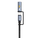 Lenyes LC111 Çoklu Şarj Kablolu Fener Ve Çakmaklık Özellikli 4in1 Kablo 60W 1M - 1
