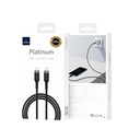 Wiwu Wi-C013 Platinum Serisi Type-C to Type-C Hızlı Şarj Özellikli Data ve Şarj Kablosu 60W 2M - 3