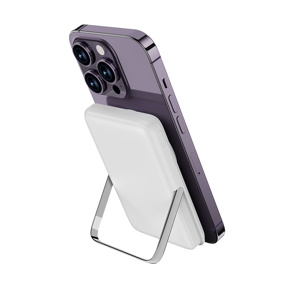 Wiwu Wi-P011 Gentleman Serisi LED Işık Göstergeli Standlı Kablosuz Powerbank 10.000mAh 15W - 9