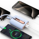 Recci RPB-P12 PD 20W Askı İpli Hızlı Şarj Özellikli Type-C Kablolu Powerbank 22.5W 9000mAh - 7