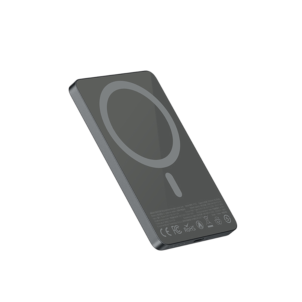 Recci RP33 PD 20W Ultra İnce Led Göstergeli Hızlı Şarj Özellikli Wireless Powerbank 15W 5000mAh - 10