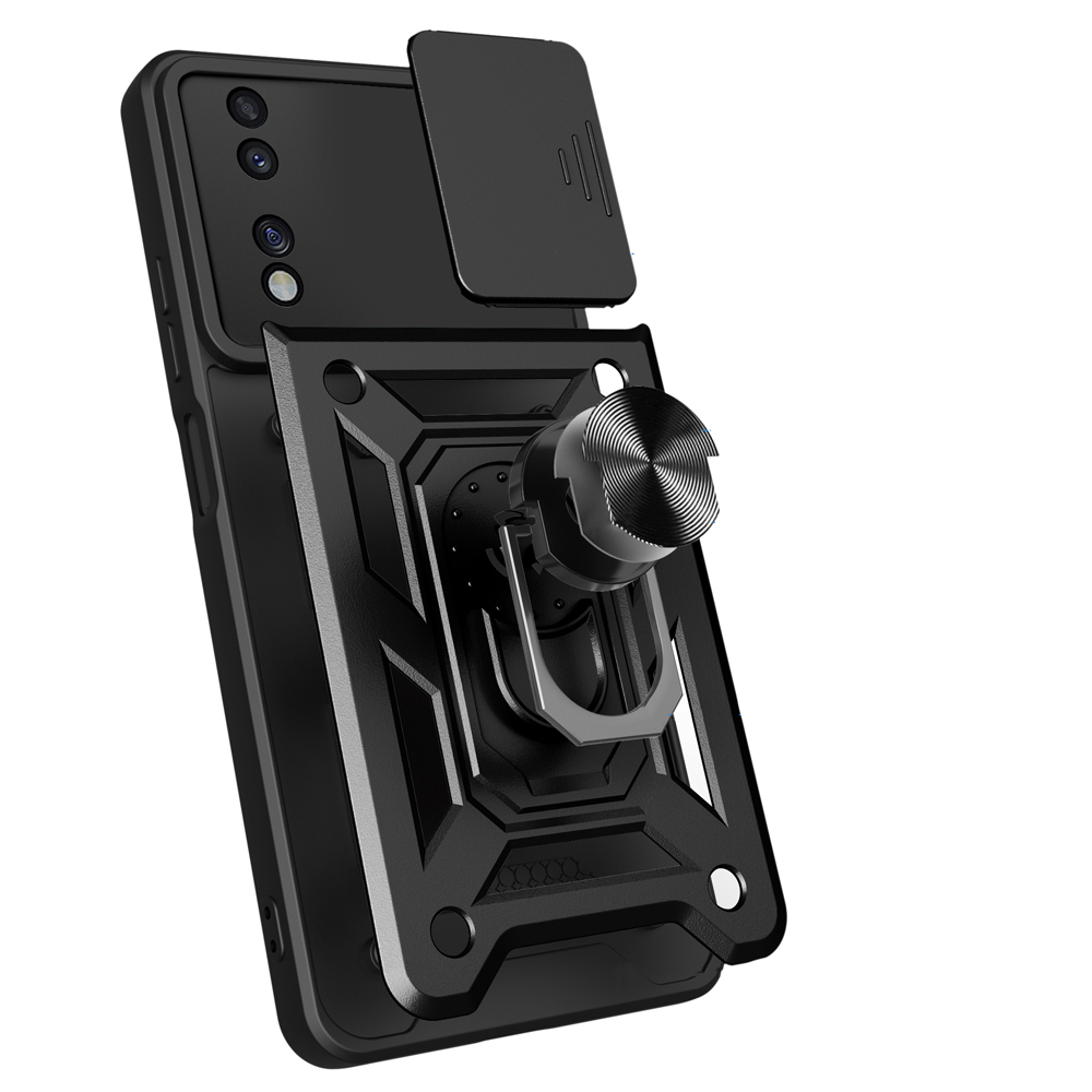 Honor 70 Kılıf Magnetik Standlı Kamera Korumalı Zore Sürgülü Vega Kapak - 8