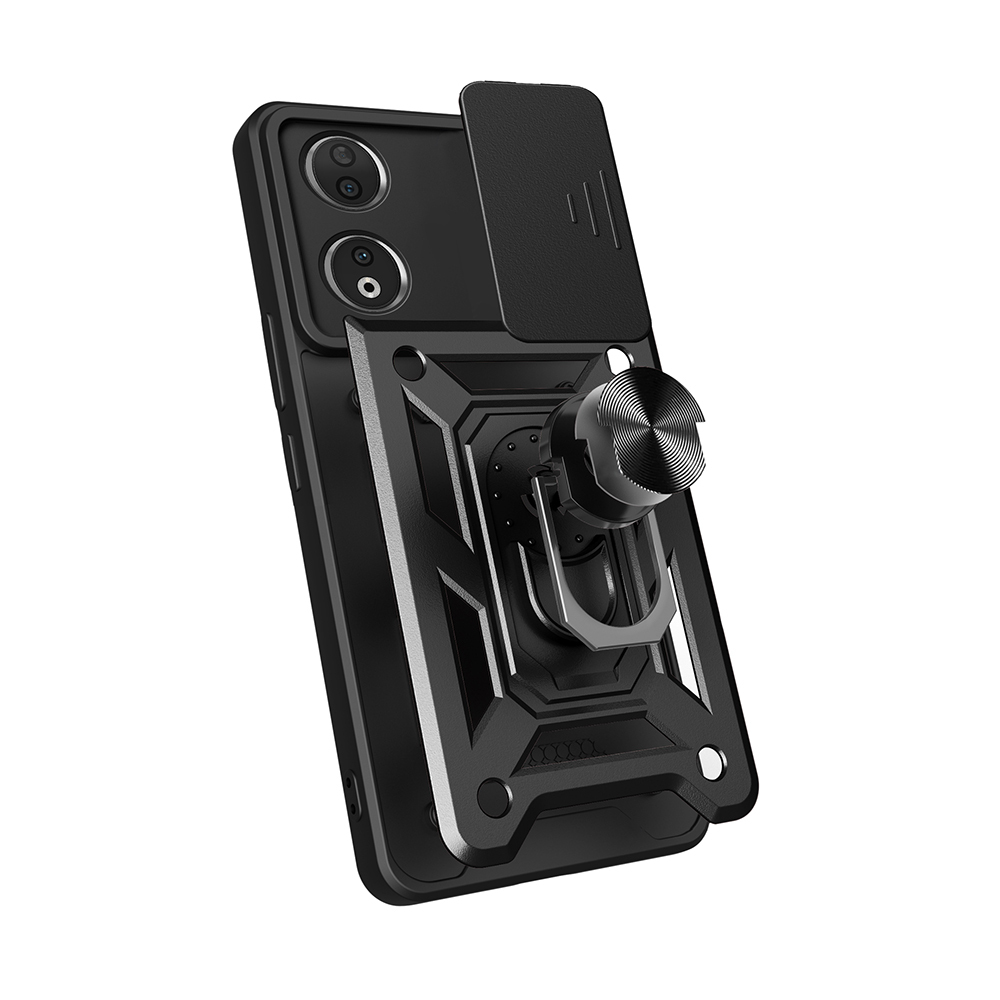 Honor 90 Kılıf Magnetik Standlı Kamera Korumalı Zore Sürgülü Vega Kapak - 1