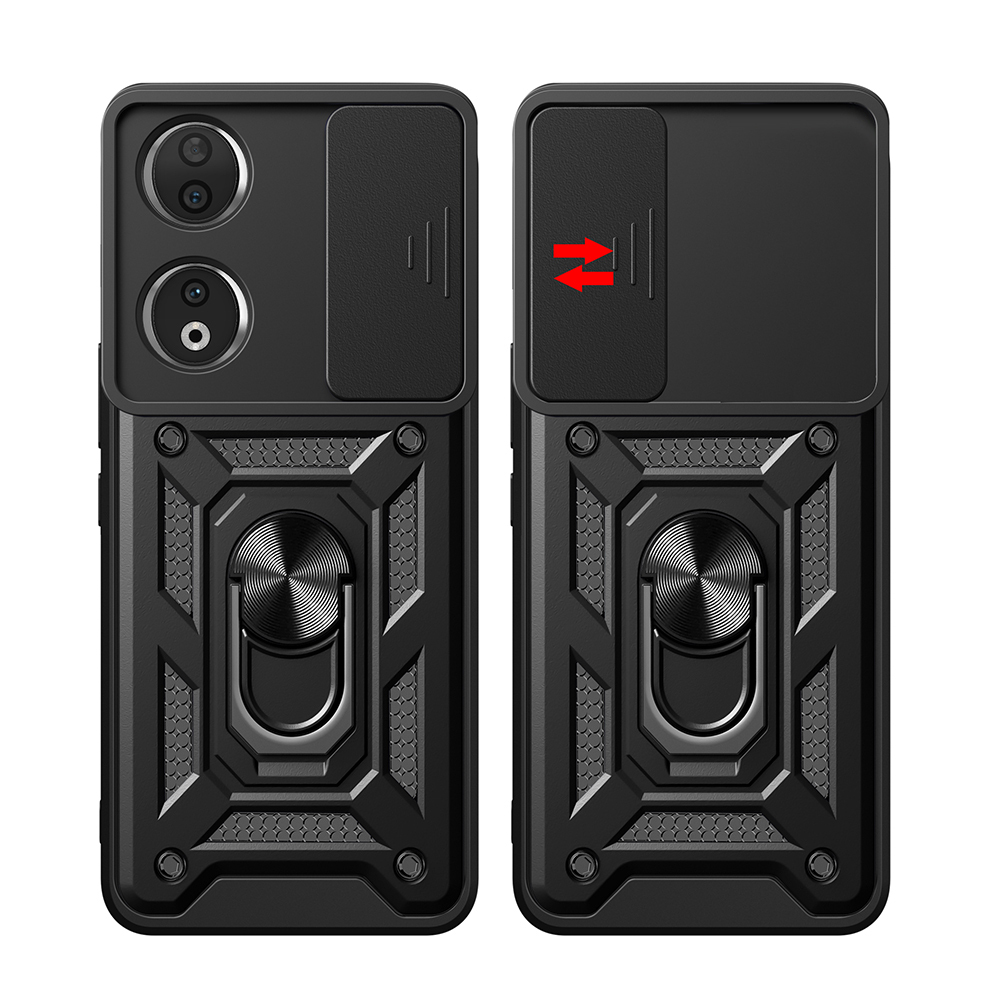 Honor 90 Kılıf Magnetik Standlı Kamera Korumalı Zore Sürgülü Vega Kapak - 9