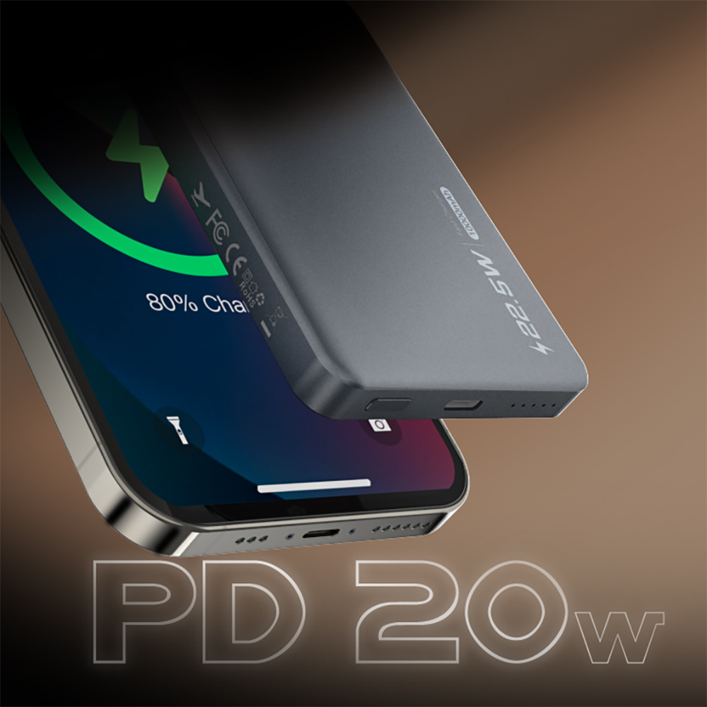 Lenyes PW119D PD 20W Ultra İnce Hızlı Şarj Özellikli Wireless Powerbank 15W 10.000mAh - 4