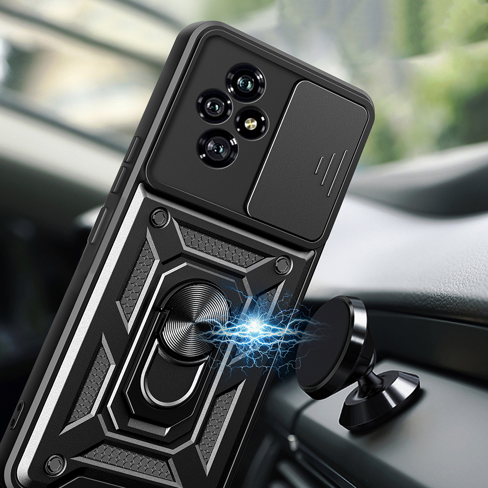 Honor 200 Kılıf Magnetik Standlı Kamera Korumalı Zore Sürgülü Vega Kapak - 4