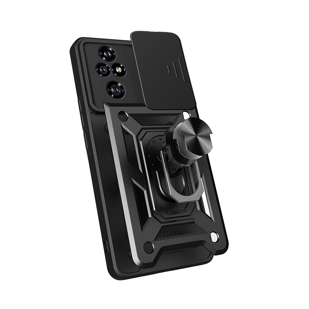 Honor 200 Pro Kılıf Magnetik Standlı Kamera Korumalı Zore Sürgülü Vega Kapak - 1