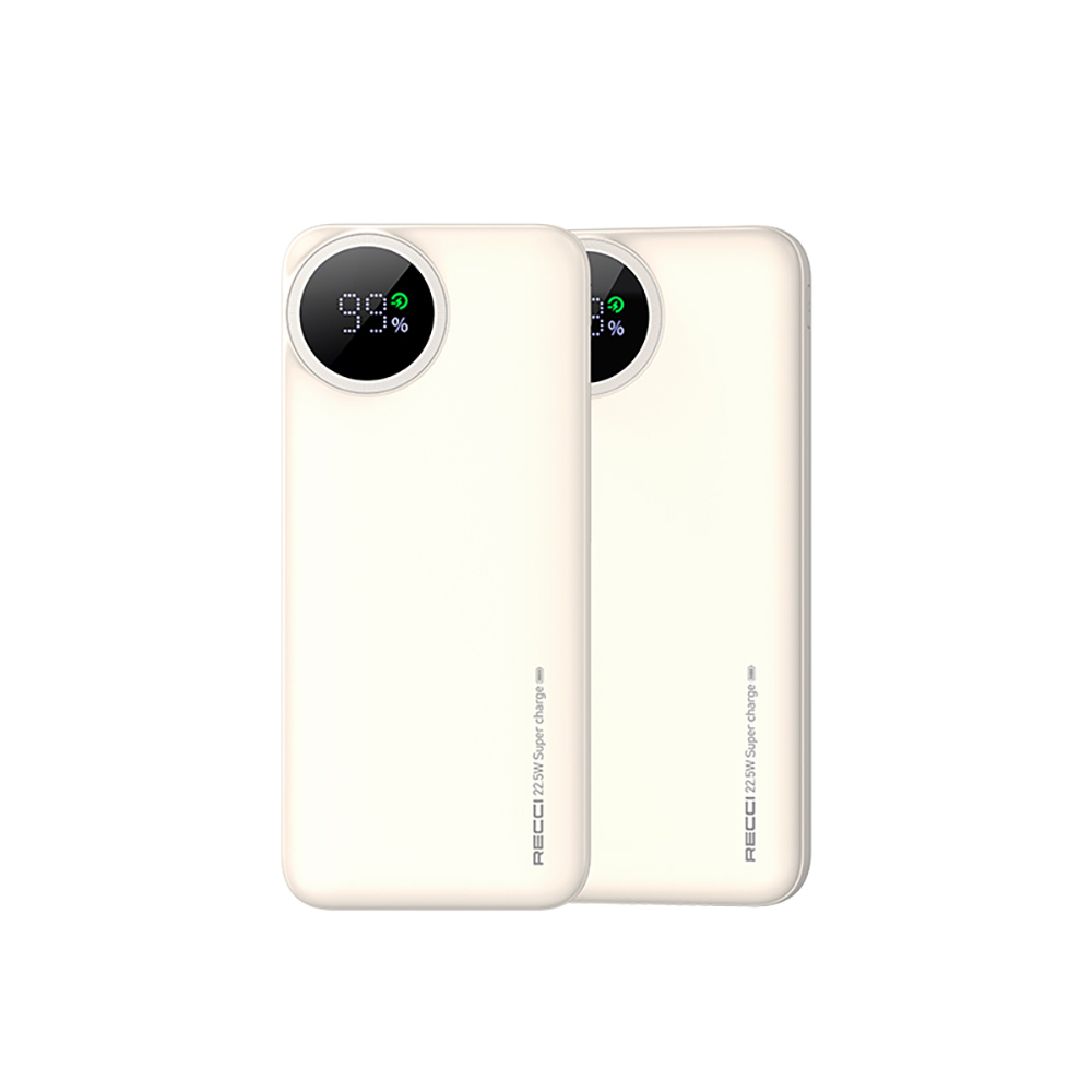 Recci RPB-P48 PD 20W Dijital LED Göstergeli Hızlı Şarj Özellikli Taşınabilir Powerbank 22.5W 10000mAh - 2