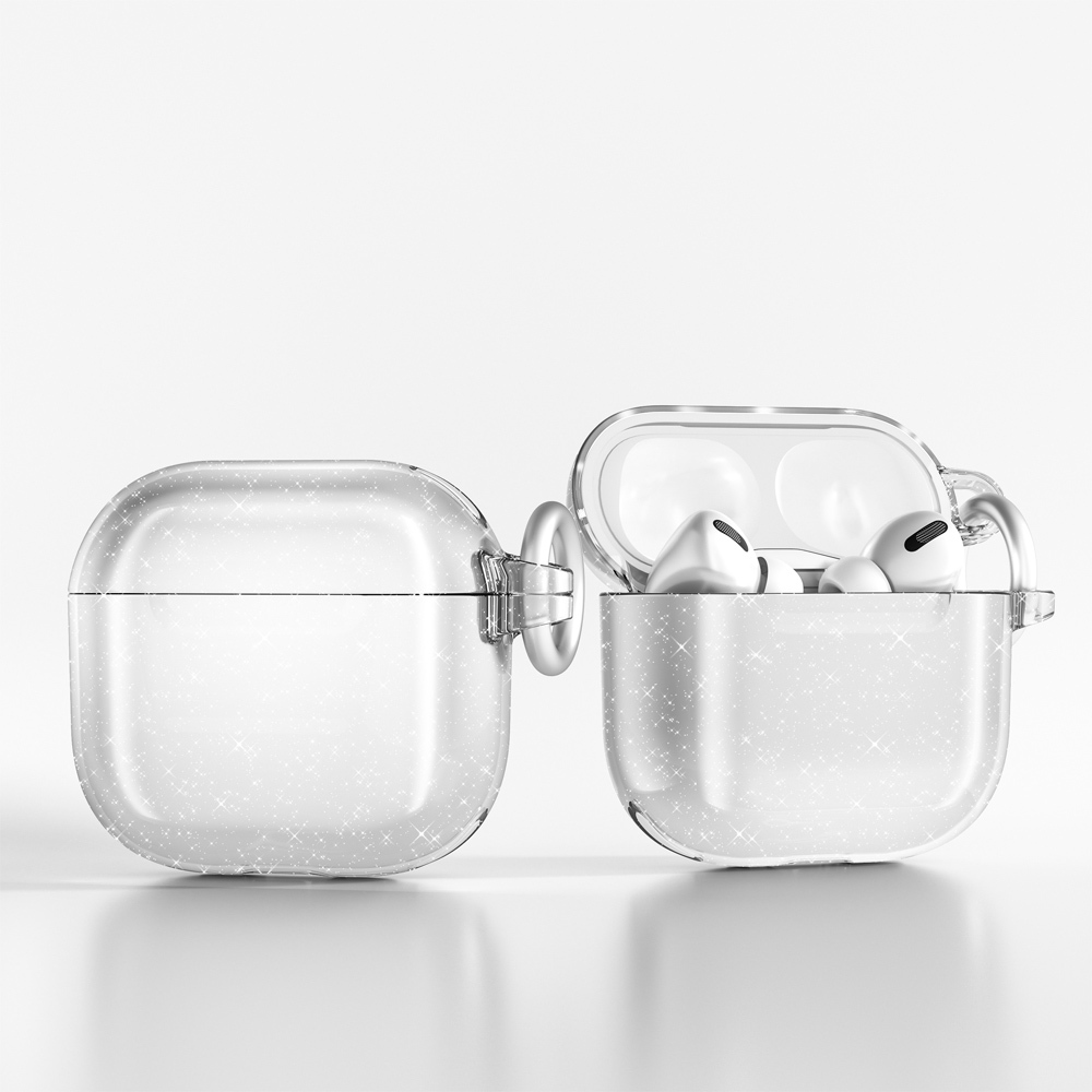 Apple Airpods 4 Uyumlu Zore Allstar Airbag 32 Parlayan Simli Saydam Renkli Kılıf - 2