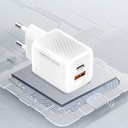 Recci RC83E Type-C PD & USB-A GaN Teknolojili QC3.0 Hızlı Şarj Başlığı 35W - 6