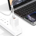 Recci RC83ECC GaN Teknolojili Hızlı Şarj Başlığı USB-A to Type-C PD 35W Kablolu Şarj Seti - 4