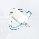 Recci RC107E Type-C PD & USB-A GaN Teknolojili Hızlı Şarj Başlığı 30W - 7