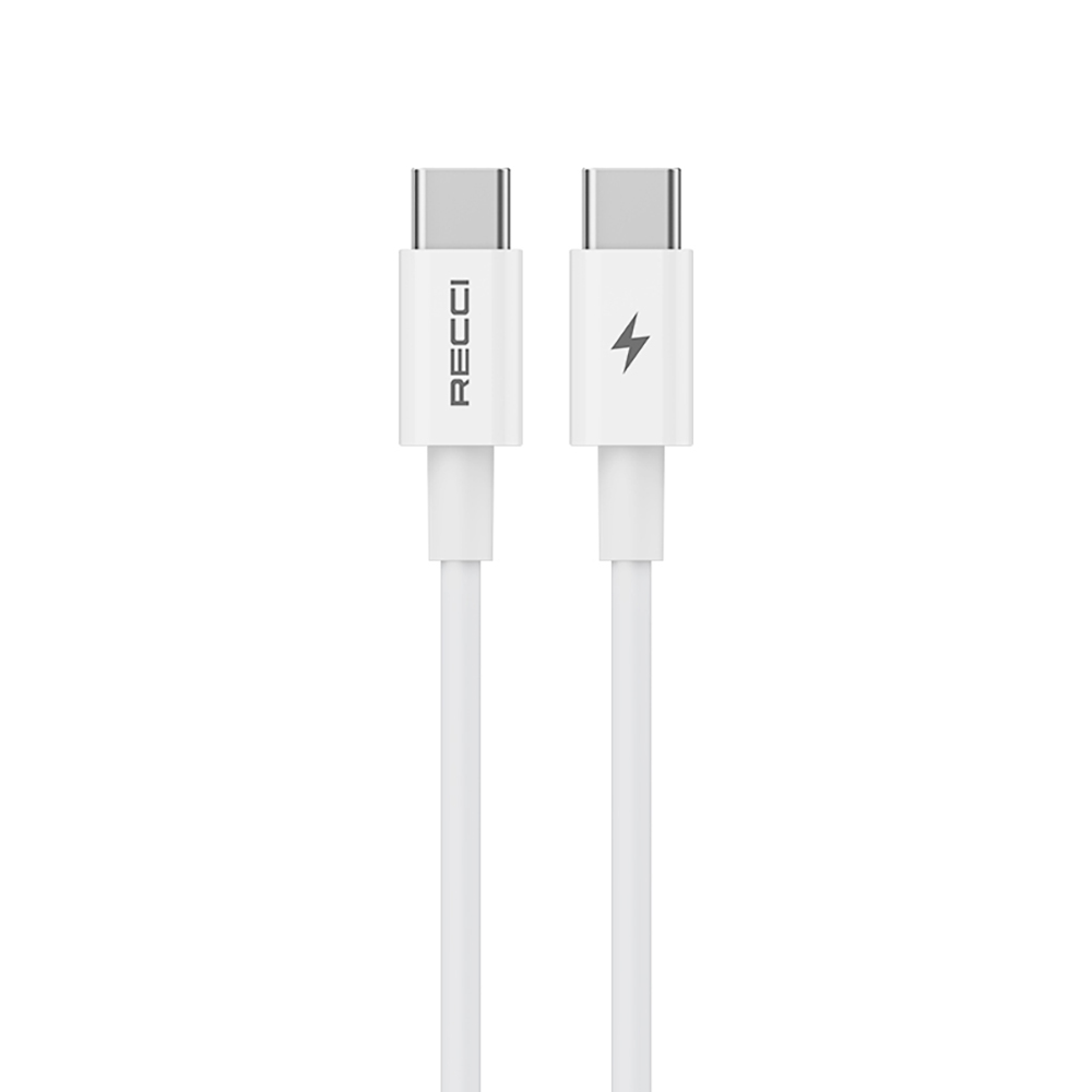 Recci RC108E GaN Teknolojili Hızlı Şarj Başlığı Type-C to Type-C PD 45W Kablolu Şarj Seti - 4