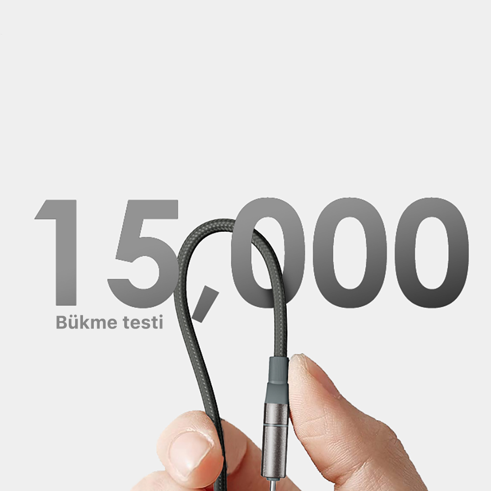 Lenyes LC543 4in1 Hızlı Şarj Özellikli USB-A - Type-C + Type-C to Lightning Data ve Şarj Kablosu 240W 1M - 4