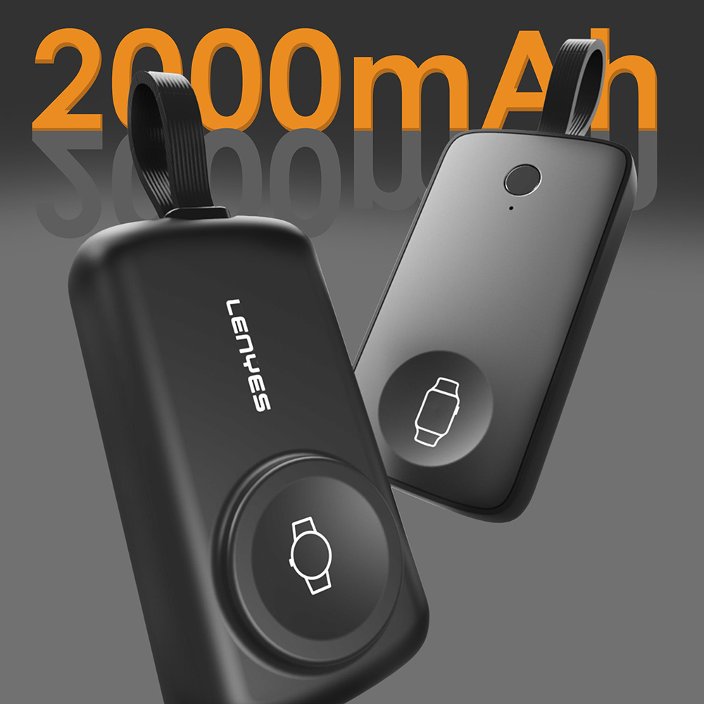 Lenyes PX0001D Akıllı Saat Kablosuz Şarj Özellikli Taşınabilir Type-C Kablolu Powerbank 2000mAh 2W - 6