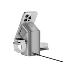 Recci RW05 Qi2 Şarj Teknolojili Ambiyans Işıklı Telefon&Akıllı Saat&Kulaklık 15W 3in1 Kablosuz Şarj Standı - 3