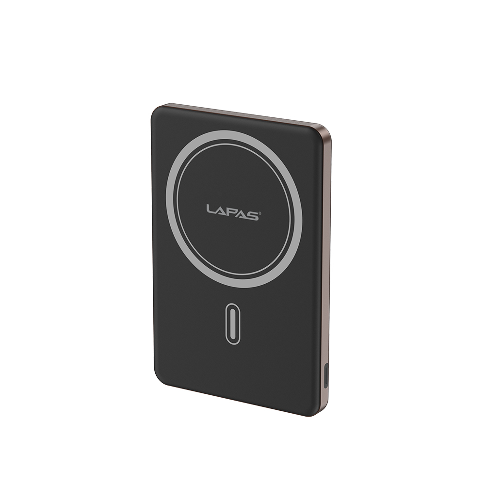 Lapas LP-PW003 Ultra İnce Hızlı Şarj Özellikli Wireless Powerbank 5000mAh 15W - 1