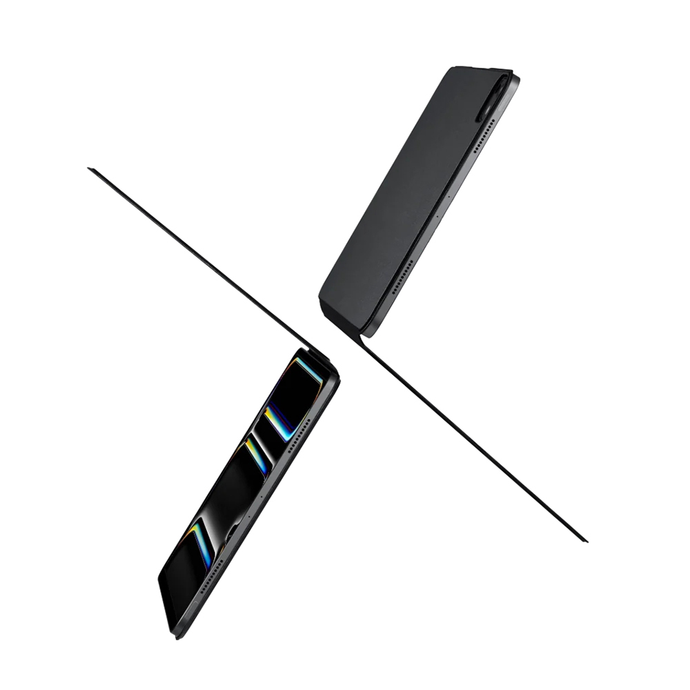 Apple iPad Pro 13 2024 Uyumlu Pitaka MagEZ Falio 2 Kalem Bölmeli Standlı Kılıf - 14